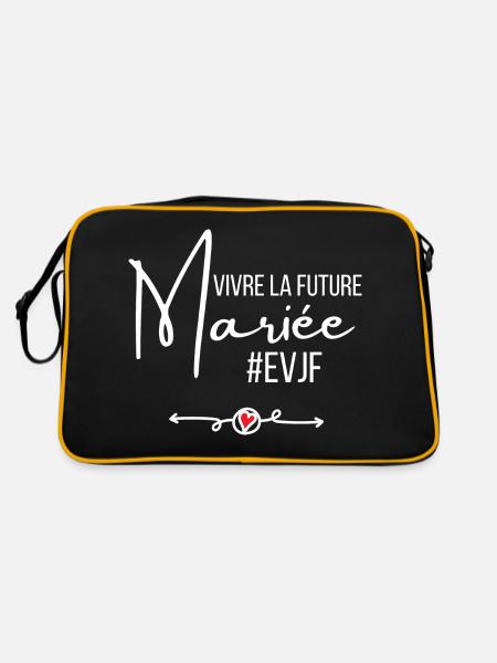 Vivre la future mariée - Sac Retro - noir/or - Dos