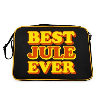 Jule First Name Funny Gift - Retro Bag - black/gold - Back
