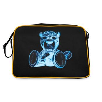 Creepy Teddy Bleu - Sac Retro - noir/or - Dos