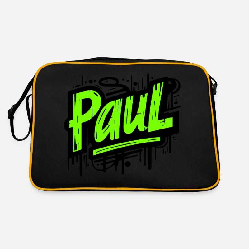 Paul Name Vorname Graffiti Retro Tasche