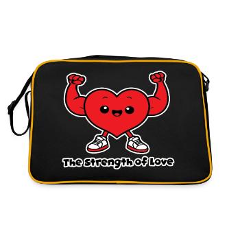 Citation amour The Strength of Love - Sac Retro - noir/or - Dos