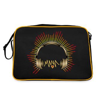 Earphone - Retro Bag - black/gold - Back