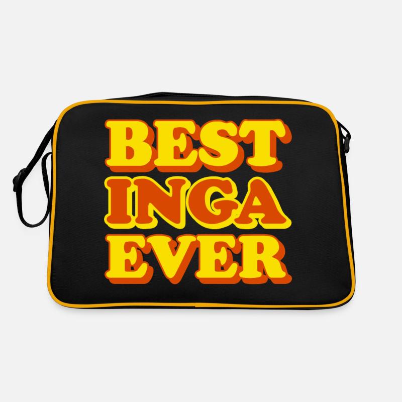 Inga Vorname Lustiges Geschenk Retro Tasche