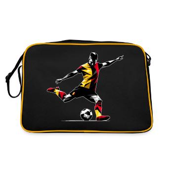 Football Belgique - Sac Retro - noir/or - Dos