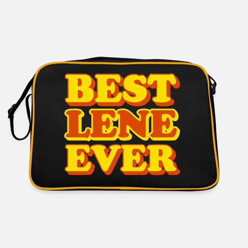 Lene First Name Funny Gift Retro Bag
