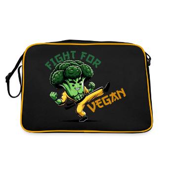 Lutte pour les végétaliens | LUTTEZ POUR LE VÉGANISME - Sac Retro - noir/or - Dos