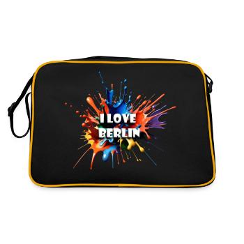 I LOVE BERLIN - Retro Bag - black/gold - Back