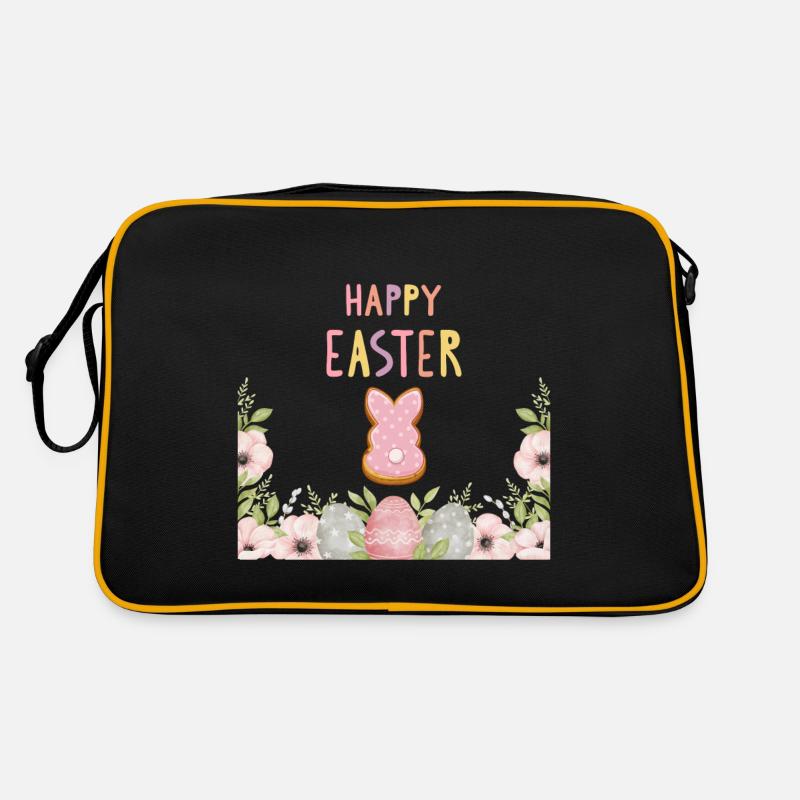 Ostern - Happy Easter Bunny Retro Tasche