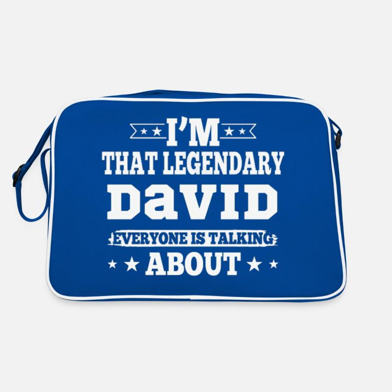 Be the Legendary David Funny Saying for David Retro Bag