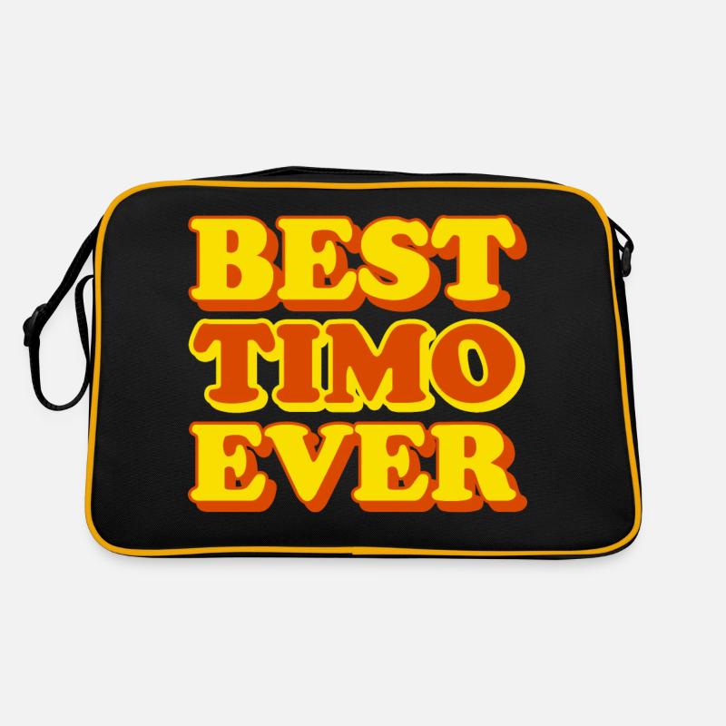 Timo First Name Funny Gift Retro Bag