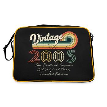 Great since 2005 anniversary 2005 vintage 200 - Retro Bag - black/gold - Back