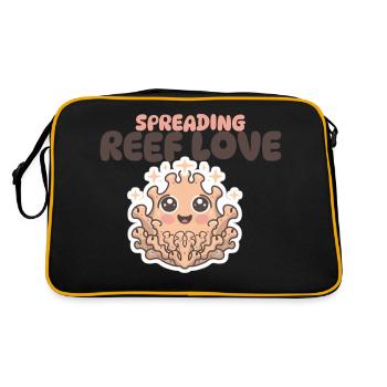 spreading reef love - Retro Bag - black/gold - Back
