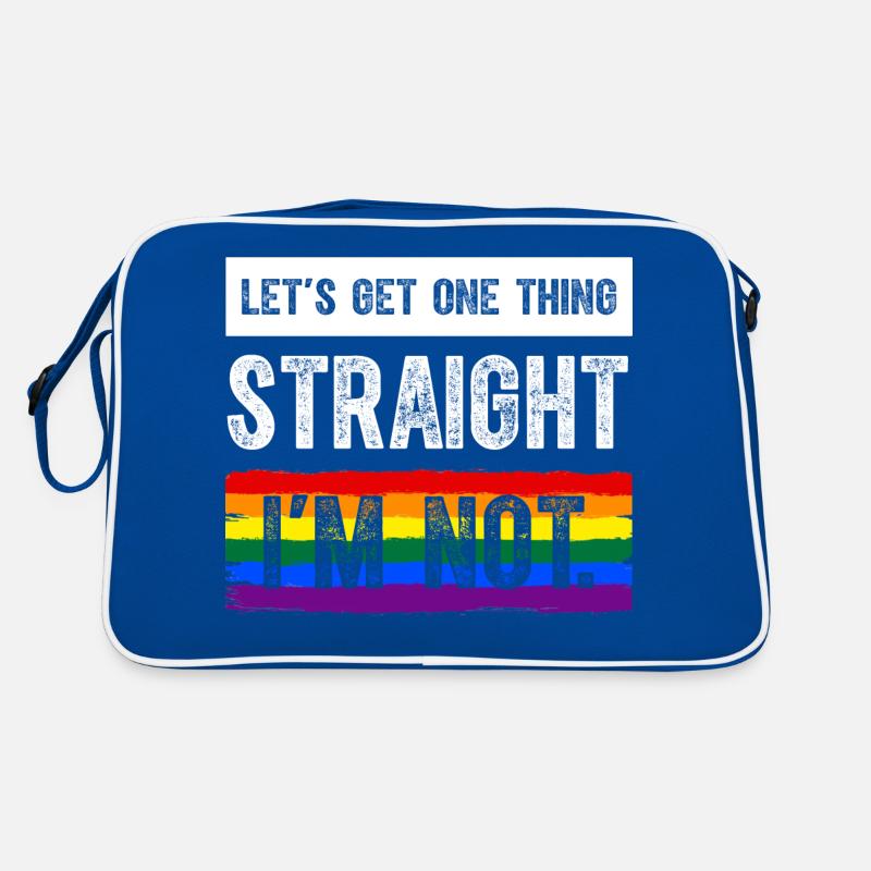 Lasst uns eines klarstellen: Ich bin nicht LGBT Retro Tasche