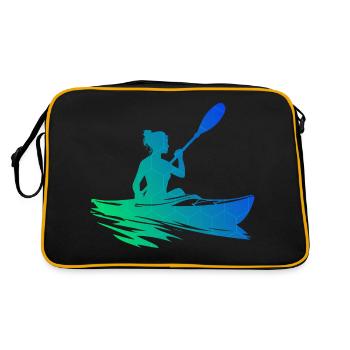 Kayak Canoë Kayak Homme Kayak Femme - Sac Retro - noir/or - Dos