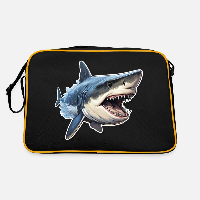 Hai gefrässig Retro Tasche