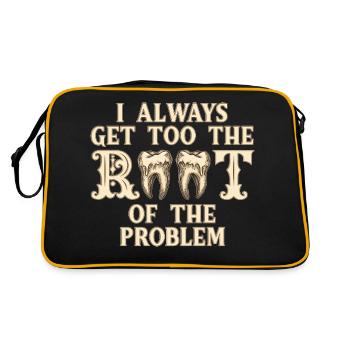 Always straight to the heart of the problem - Retro Bag - black/gold - Back