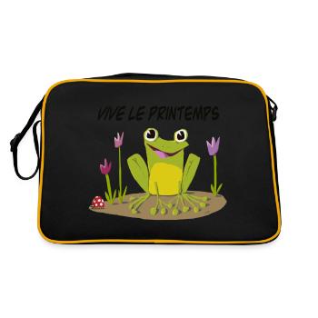 Vive le printemps - Sac Retro - noir/or - Dos
