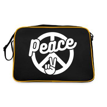 FRIEDE - Retro Tasche - Schwarz/Gold - Hinten