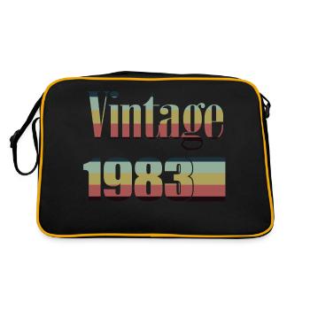 1983 Birthday 1983 Born in 1983 Birthday - Retro Bag - black/gold - Back