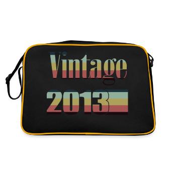 2013 Birthday 2013 Born In 2013 Birthday - Retro Bag - black/gold - Back