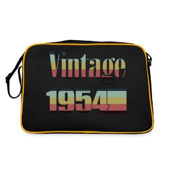 1954 Birthday 1954 Born in 1954 Birthday - Retro Bag - black/gold - Back