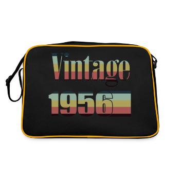 1956 Birthday 1956 Born 1956 Birthday - Retro Bag - black/gold - Back