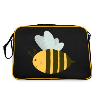 Abeille douce - Sac Retro - noir/or - Dos
