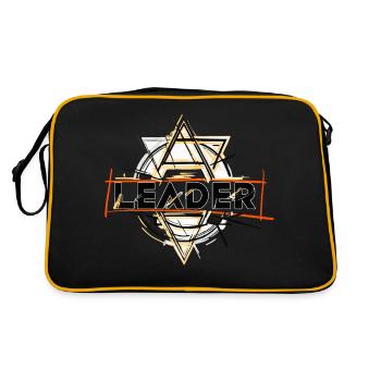 leader - Retro Tasche - Schwarz/Gold - Hinten