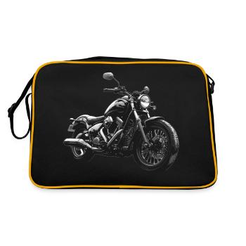 Motorcycle - Retro Bag - black/gold - Back