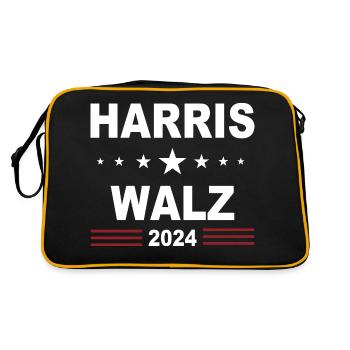 Harris Walz 2024 - Sac Retro - noir/or - Dos