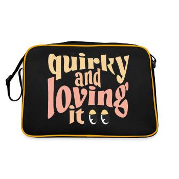 Excentrique et j’adore ça en jaune - Sac Retro - noir/or - Dos