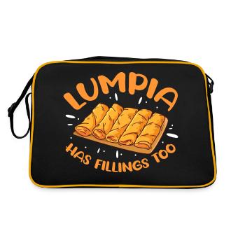 lumpia a aussi des garnitures Design pour un passionné de - Sac Retro - noir/or - Dos