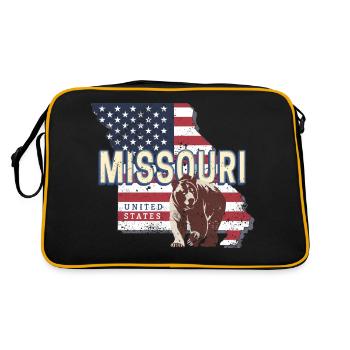 Missouri United States Vintage USA Souvenir - Retro Bag - black/gold - Back