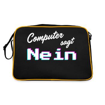 Computer says no | Computer says no - Retro Bag - black/gold - Back