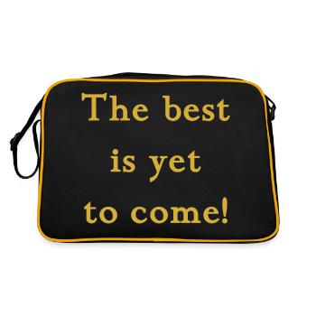 the best is yet to come - Retro Bag - black/gold - Back