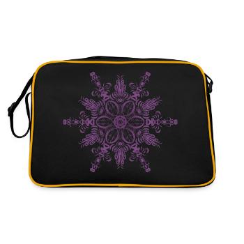 Mandala - Retro Bag - black/gold - Back