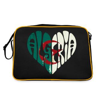 Algeria in my heart - Retro Bag - black/gold - Back