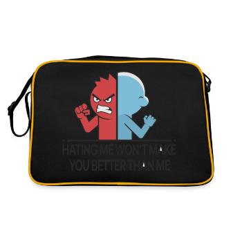 HATING ME - Retro Bag - black/gold - Back