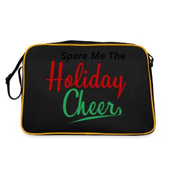 Spare Me The Holiday Cheer - Retro Bag - black/gold - Back