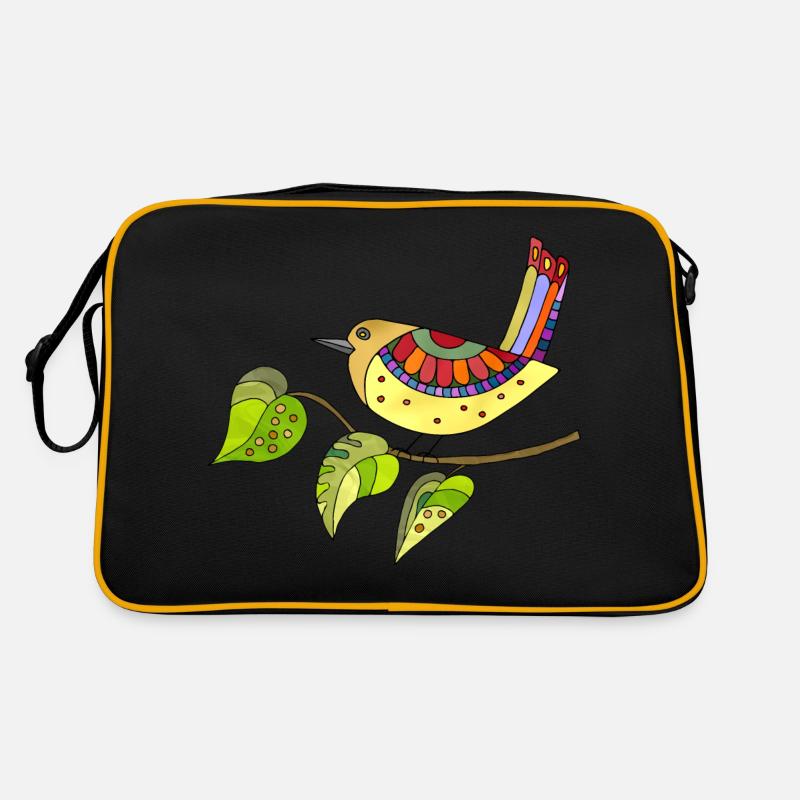 Bunter Vogel Retro Tasche