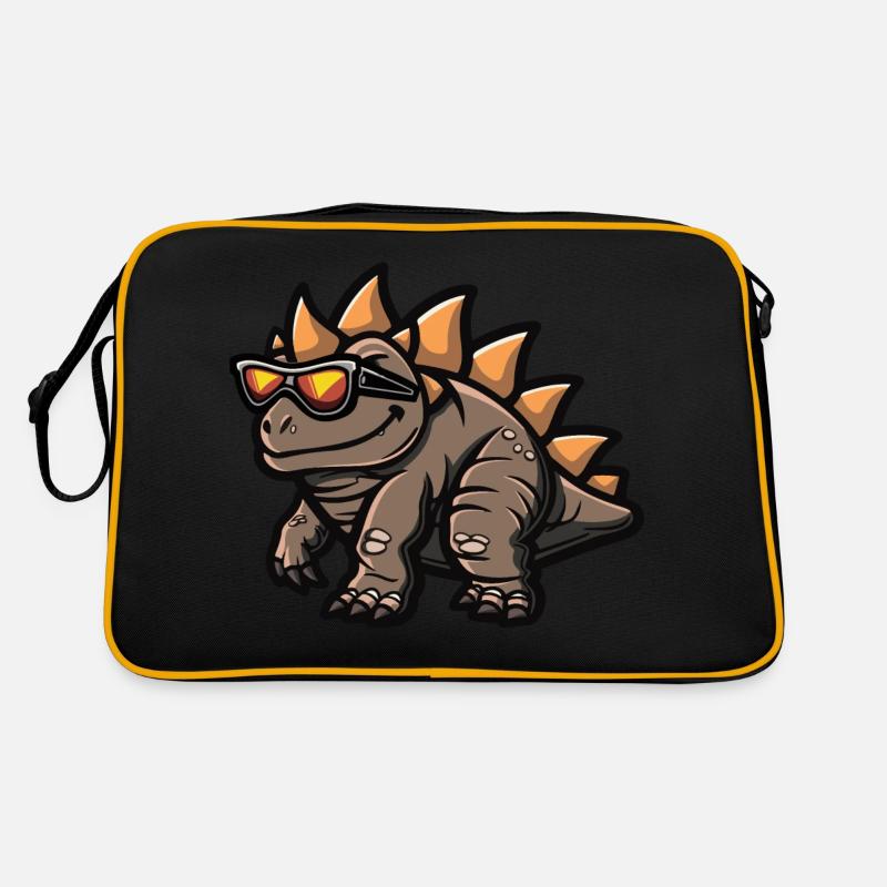 Dinosaurier stegosaurus Comic Cool Retro Tasche