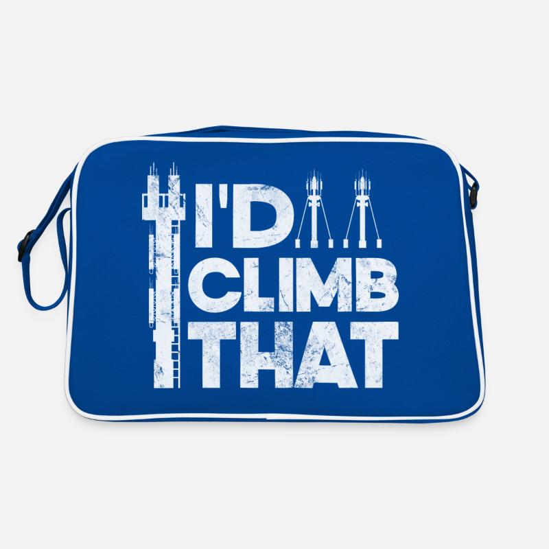 I'd Climb That Cell Tower Climbing Tower Retro Tasche