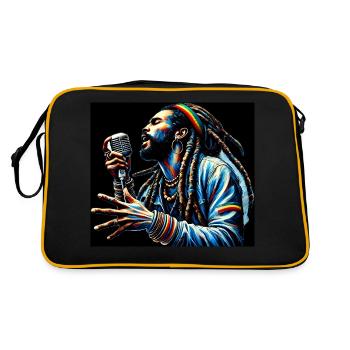 Dreadlock Vibes - Retro Bag - black/gold - Back