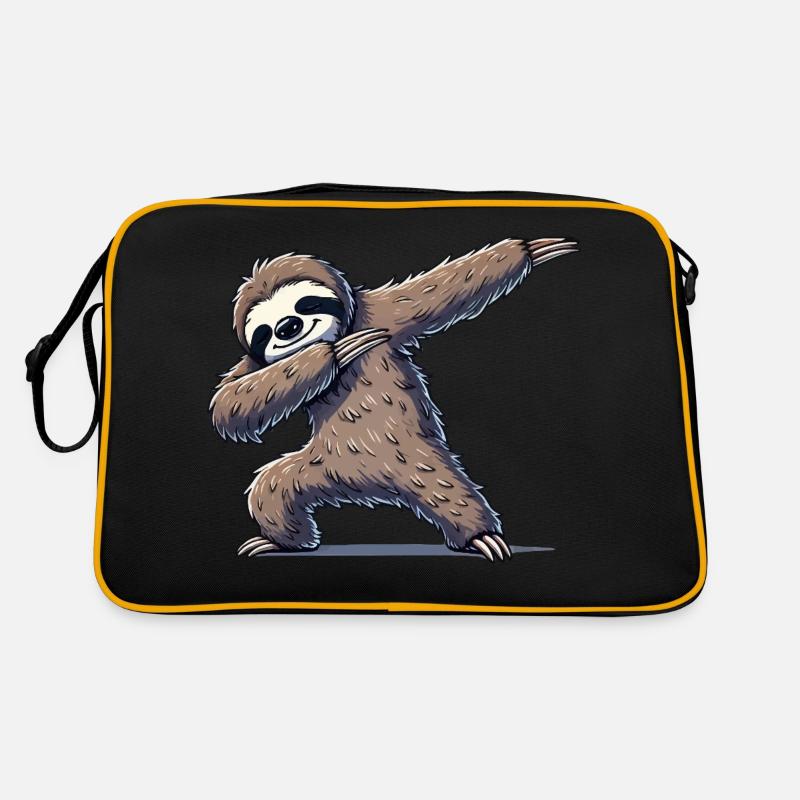 Sloth Dabbing Retro Bag