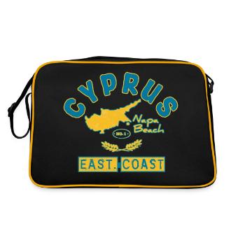 Cyprus - Cyprus Travel - Flags Map - Greece - Retro Bag - black/gold - Back