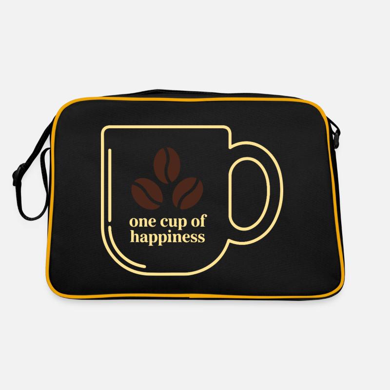 KAFFEETASSEN, EINE TASSE HAPPINES 01 Retro Tasche