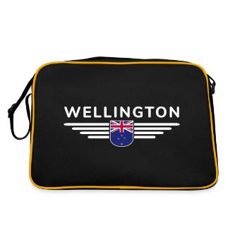 T-shirt Wellington pour les fans néo-zélandais - Sac Retro - noir/or - Dos
