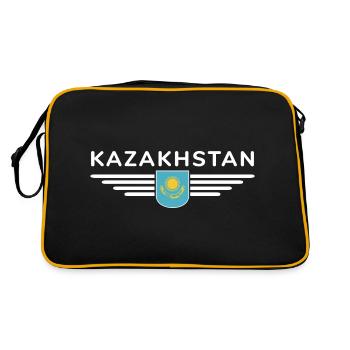 Kazakhstan Design – Steppe and Tradition - Retro Bag - black/gold - Back