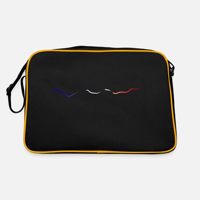 bleu blanc rouge Sac Retro