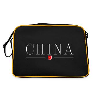 J’aime la Chine - Sac Retro - noir/or - Dos